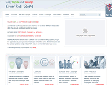 Tablet Screenshot of copyrightsandwrongs.nen.gov.uk